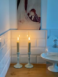 Image 2 of Bougeoir en métal émaillé