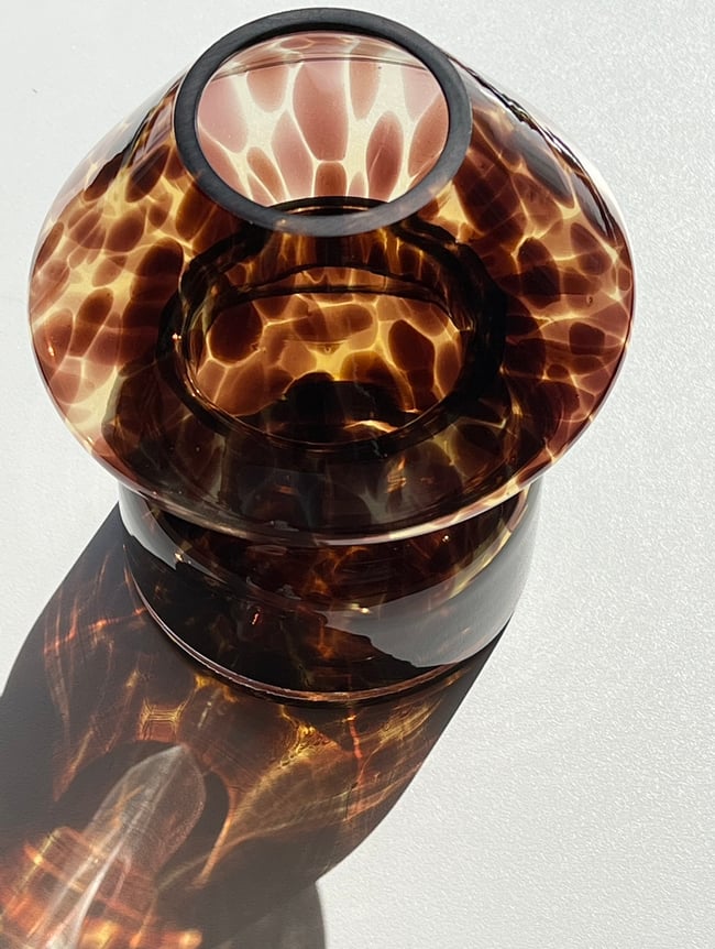 Leopard Glass Lamps Hutch Melbourne 7355