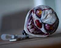 Image 17 of Handmade Pennywise Badge Reel Keychain 