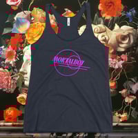 Image 3 of Women's Racerback Tank Mortal Boy Official Logo (Front/Back) Design