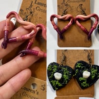 Image 5 of Heart Earrings🪱💗