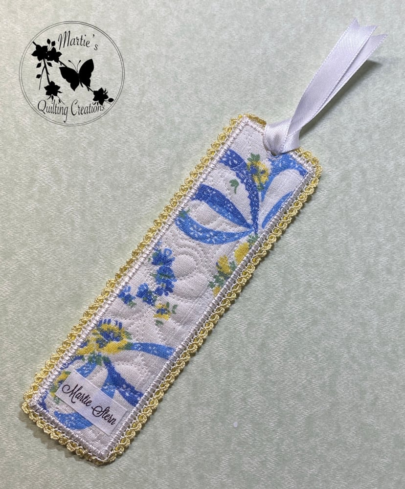 Image of Vintage Heirloom Keepsake Bookmark- Yellow