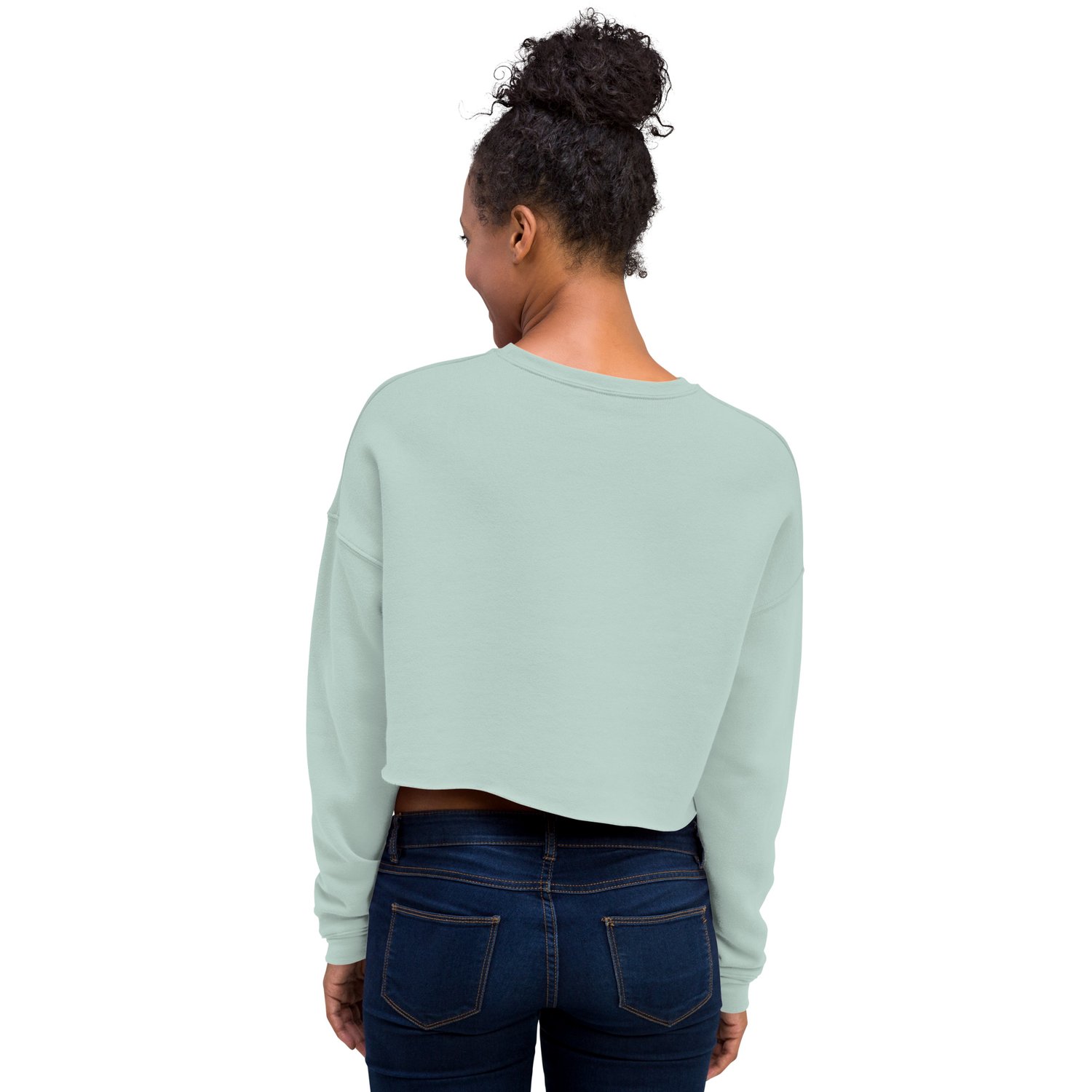 Image of She Dwells in the Garden of Earthy Delights - Fleece Crop Sweatshirt