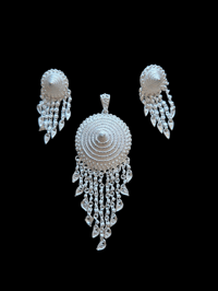 Image 1 of Pobtsawb pendant earring set