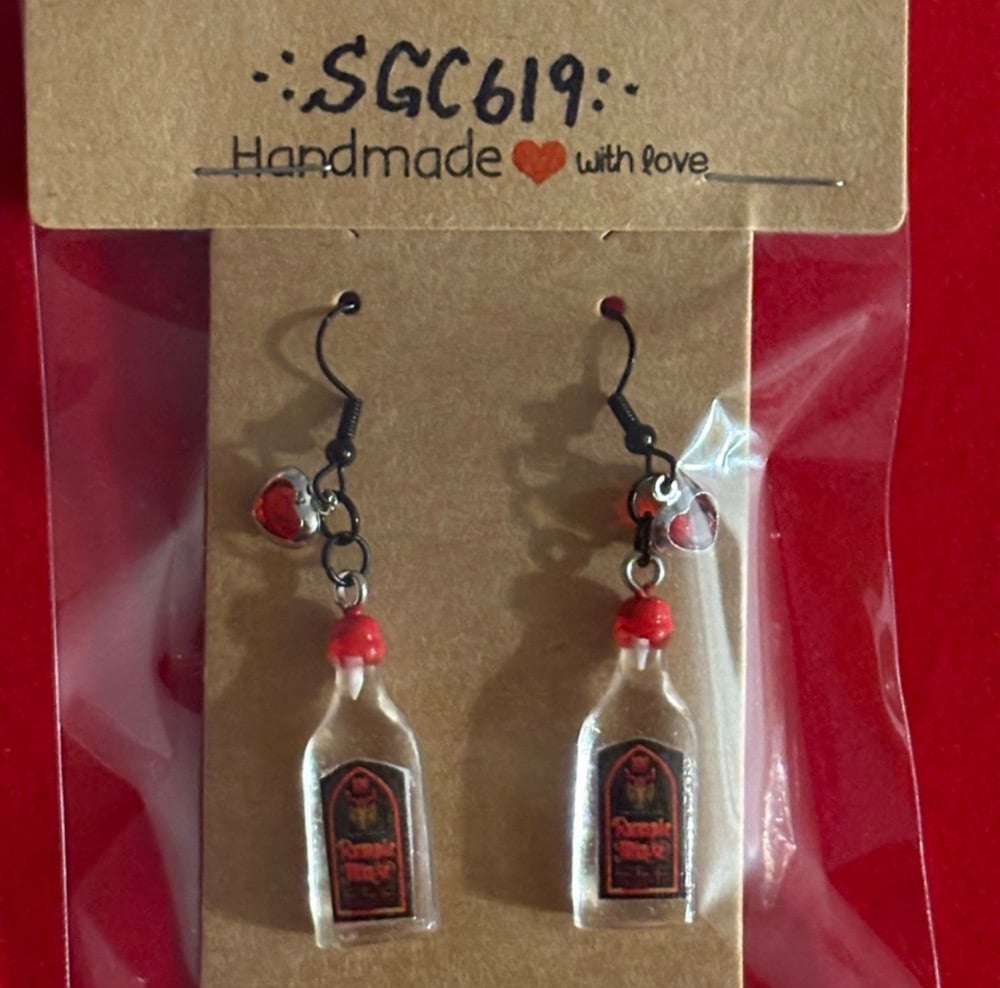 Image of Rumple minze mini bottle earrings 