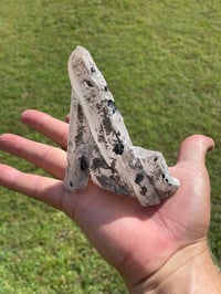 Image 22 of Mongolian Quartz with Calcite and Hematite Flowers #1617