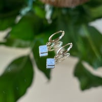 Image 1 of Dainty Moonstone Earrings / Gold