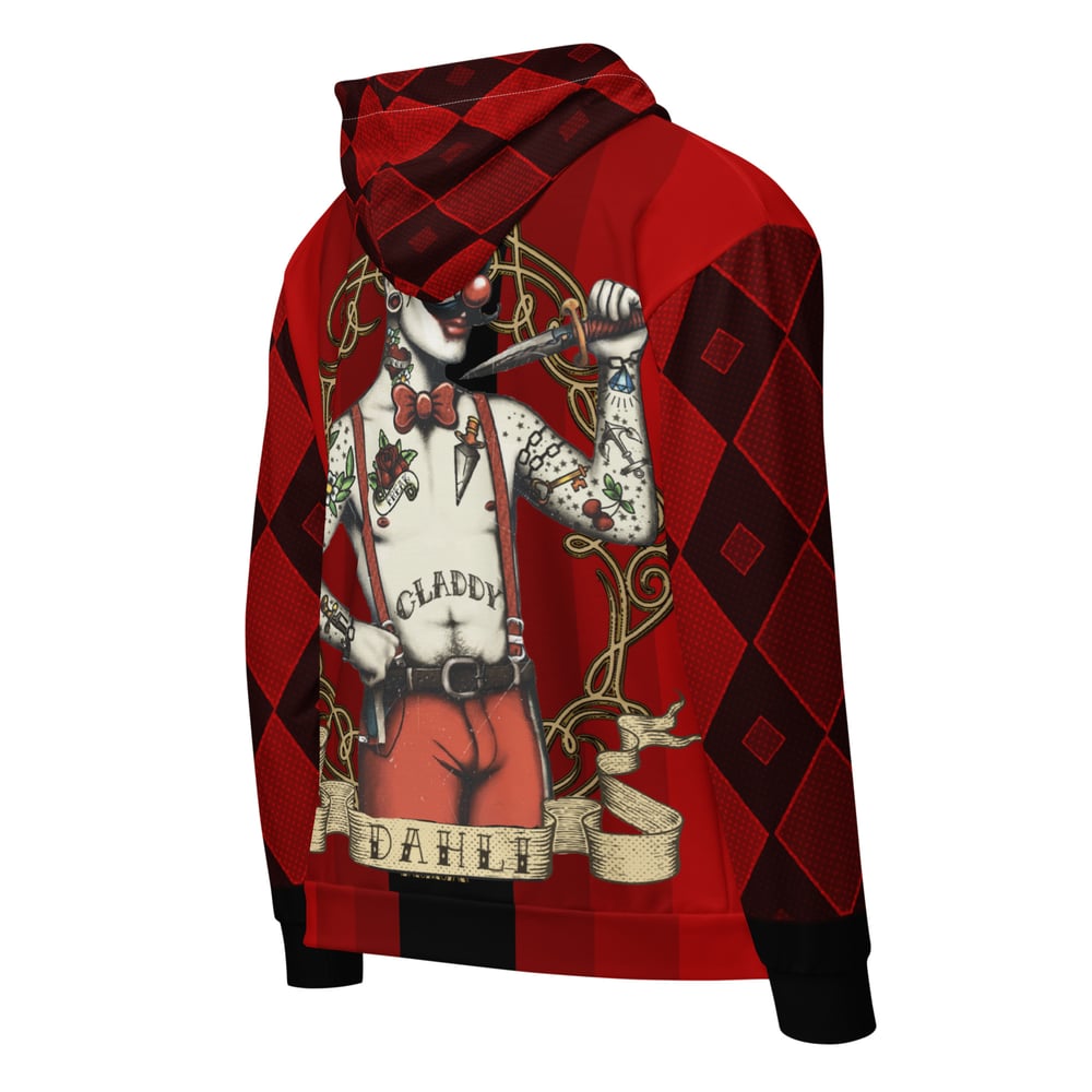 Red/Blk Pin-Up Dahli Unisex Hoodie