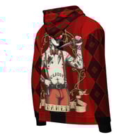Image 2 of Red/Blk  Pin-Up Dahli Unisex Hoodie