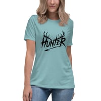 Image 10 of Women's Relaxed T-Shirt, Hunter Antlers T-Shirt | Deer Hunting Outdoor Graphic Tee