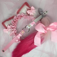Dark pink lace  Kitten PetPlay Set