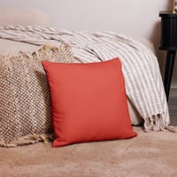 Image 2 of Pillow (Premium w Insert) - Fall Leaves and Pumpkin Sunset
