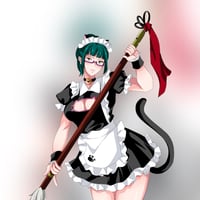 maki from Jujutsu Kaisen (maid cat) 