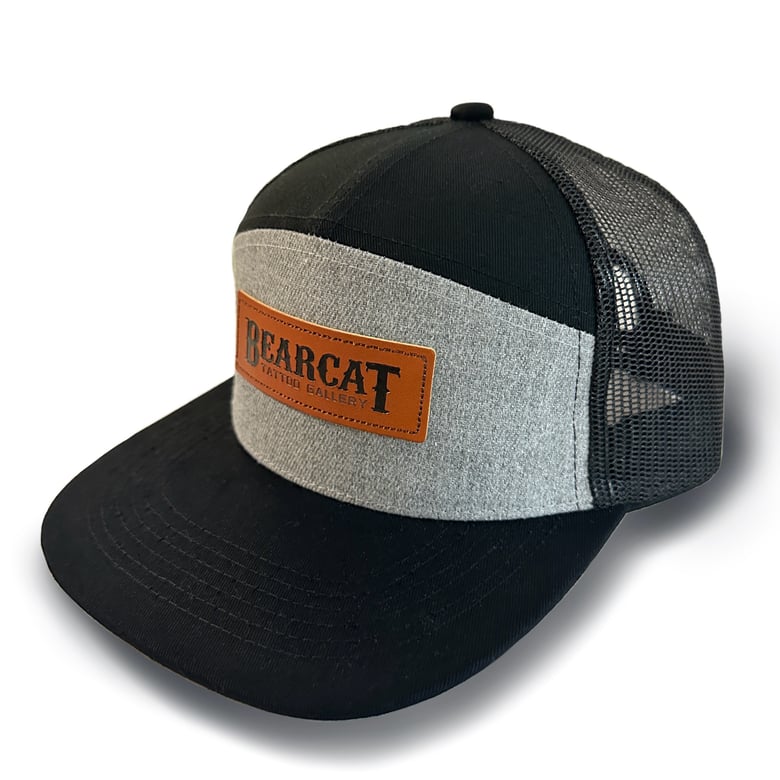 Image of Leather Patch Logo Hat