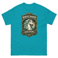 Image 1 of White Horse Saloon Unisex T-Shirt | Western Vintage Horse Lover Bar Tee