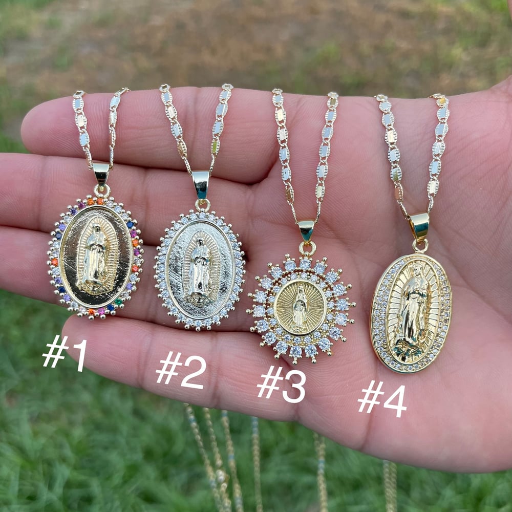 Virgen D Guadalupe Necklaces