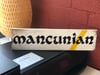 Mancunian Hand painted Woodart Plaque white