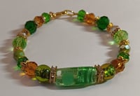 Image 2 of 3 shades of Green Bracelet 