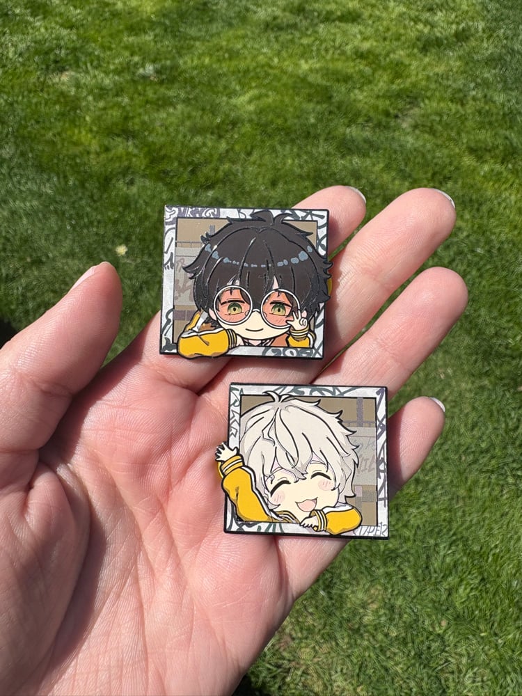 Image of Shishtoren School Days Enamel Pin (Set of 2)