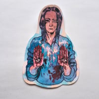 Image 1 of Blind Man ( No I'm not a human) Sticker