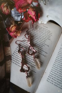 Golden Rutile Bone Earrings 