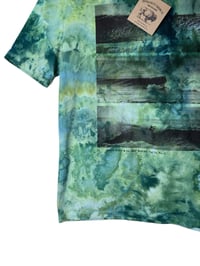 Image 6 of ♻️ UPCYCLED XS Adult (Kids XL 14/16) Graphic Tee in Mermaid Watercolor Ice Dye