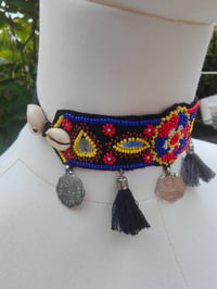 Image 6 of Festie choker - tassles coins