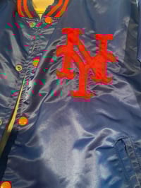 Image 2 of New York Mets Vintage Satin Bomber (L)