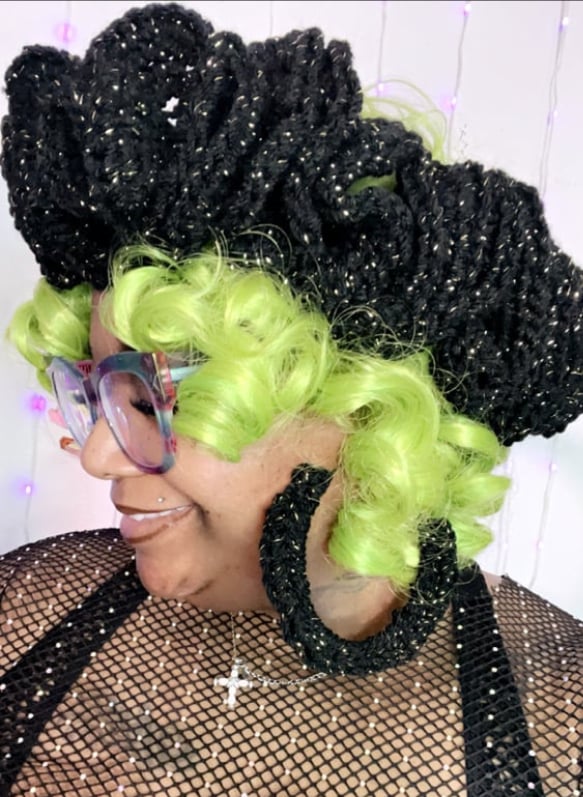 Image of Ruffle headbands xxl earring sets