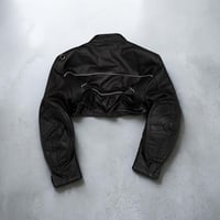 Image 2 of R Micro Cropped Moto cross jacket 