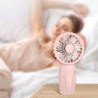 Image 4 of Portable Handheld Small Fan ABS Lightweight Cute Appearance USB Rechargeable Mini Fan For On Go Cool