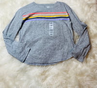 Colorful Stripes and Grey Long Sleeve