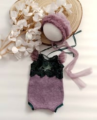 Image 1 of Newborn photoshooting set |  Zelda | purple | green