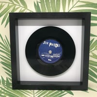 Image 1 of The Sex Pistols , framed original 7" vinyl records