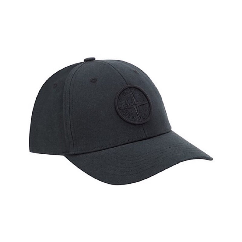 Image of STONE ISLAND 99661  6-PANEL CAP BLACK