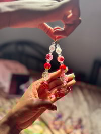 Image 2 of Phone Chains (16mm/20mm beads) - Red