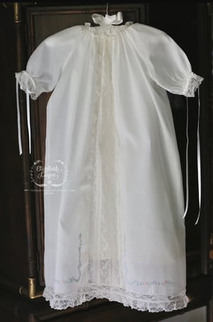 Image of Emma Heirloom Gown with Hand Embroidery