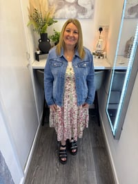 Image 3 of Glenda Angel Sleeve Midi Dress