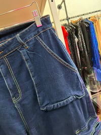 Image 3 of wide leg denim jeans 