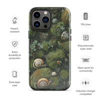 Image 20 of Flora and Fauna Goblincore Grunge Snails and Moss Tough Case for iPhone®