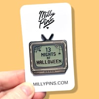 13 Nights of Halloween TV Enamel Pin