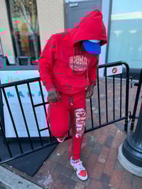 Image 2 of Red Camo Hoodie