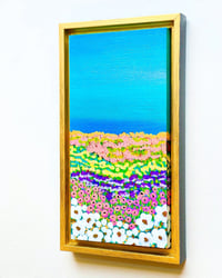 Image 4 of Field of Dreams - Hand painted Floral Art - 6x12"; Framed