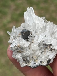 Image 10 of Huebnerite & Fine Quartz Points Specimen #2617