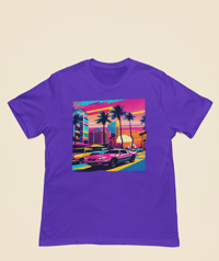 Image 2 of SUNSET DRIVES OCEAN NIGHT T-SHIRT 