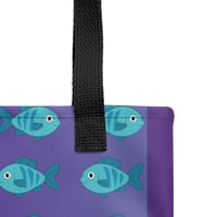 Image 4 of Blue Fish Tote bag