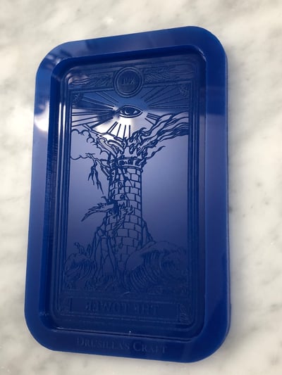 Image of The Tower Tarot Card Silicone Mold
