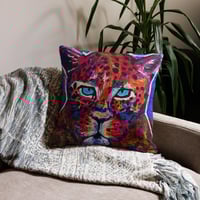 Image 1 of "She Knows" Premium Pillow