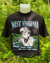 Image 1 of Black “Enjoy Your Stay” Tee