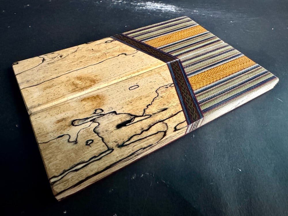 Image of G-carta Micarta & Spalted Tamarind Segmented Knife Scales